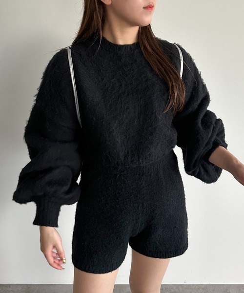 apres jour mignon(アプレジュールミニョン)の「ニットショートパンツ【ZOZOTOWN限定アイテム】【SETUP着用可能】(その他パンツ・レディース・グレー/ブルー/ブラック・フリー/X-LARGE)」の1枚目の写真