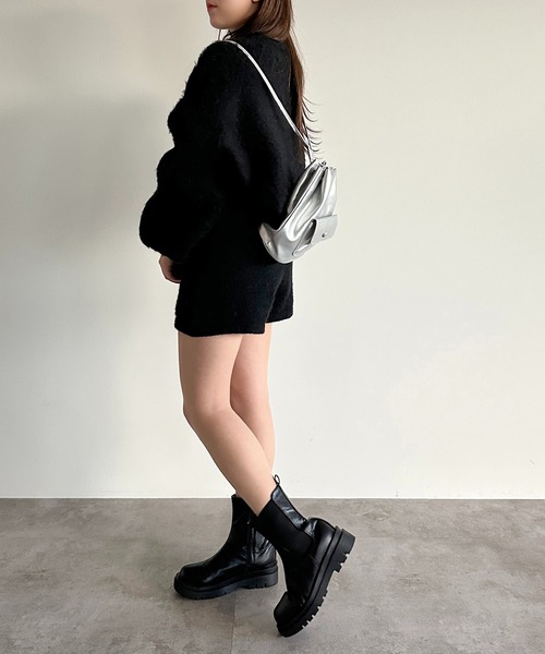 apres jour mignon(アプレジュールミニョン)の「ニットショートパンツ【ZOZOTOWN限定アイテム】【SETUP着用可能】(その他パンツ・レディース・グレー/ブルー/ブラック・フリー/X-LARGE)」の20枚目の写真