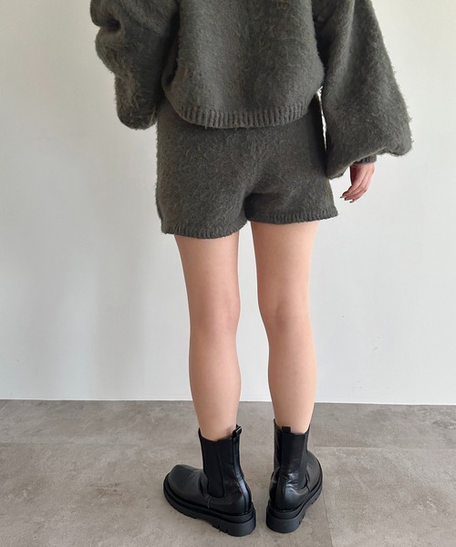 apres jour mignon(アプレジュールミニョン)の「ニットショートパンツ【ZOZOTOWN限定アイテム】【SETUP着用可能】(その他パンツ・レディース・グレー/ブルー/ブラック・フリー/X-LARGE)」の8枚目の写真
