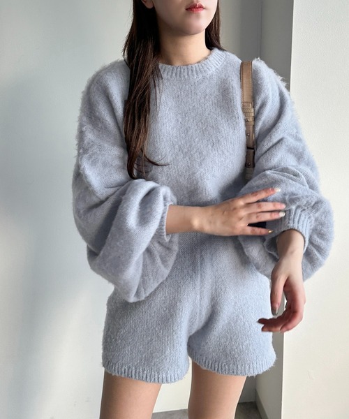 apres jour mignon(アプレジュールミニョン)の「ニットショートパンツ【ZOZOTOWN限定アイテム】【SETUP着用可能】(その他パンツ・レディース・グレー/ブルー/ブラック・フリー/X-LARGE)」の12枚目の写真