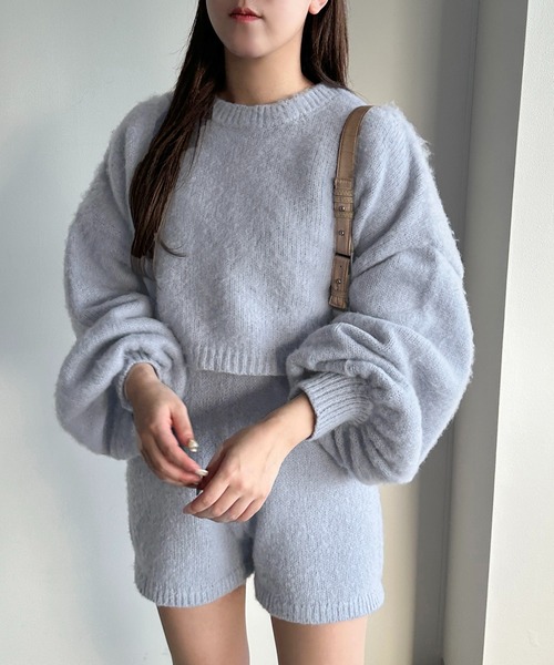apres jour mignon(アプレジュールミニョン)の「ニットショートパンツ【ZOZOTOWN限定アイテム】【SETUP着用可能】(その他パンツ・レディース・グレー/ブルー/ブラック・フリー/X-LARGE)」の13枚目の写真