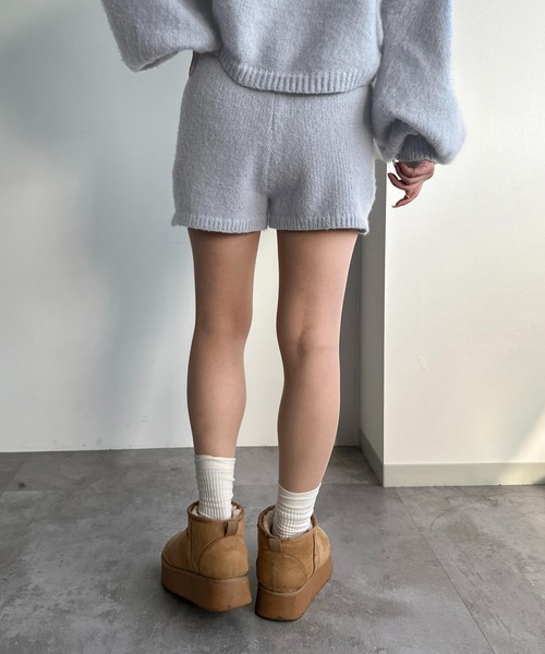 apres jour mignon(アプレジュールミニョン)の「ニットショートパンツ【ZOZOTOWN限定アイテム】【SETUP着用可能】(その他パンツ・レディース・グレー/ブルー/ブラック・フリー/X-LARGE)」の16枚目の写真