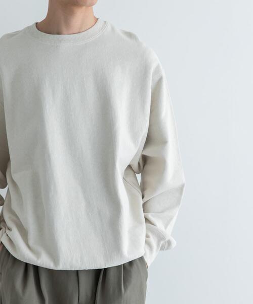 FORK&SPOON（フォークアンドスプーン）の「FORK&SPOON　スーピマコットン混反毛クルーネックスウェット（スウェット・メンズ・ライトブルー/アイボリー/チャコールグレー・4/5）」の17枚目の写真