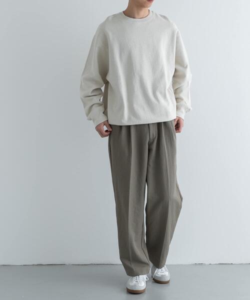 FORK&SPOON（フォークアンドスプーン）の「FORK&SPOON　スーピマコットン混反毛クルーネックスウェット（スウェット・メンズ・ライトブルー/アイボリー/チャコールグレー・4/5）」の19枚目の写真