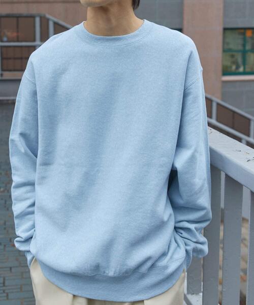 FORK&SPOON（フォークアンドスプーン）の「FORK&SPOON　スーピマコットン混反毛クルーネックスウェット（スウェット・メンズ・ライトブルー/アイボリー/チャコールグレー・4/5）」の10枚目の写真