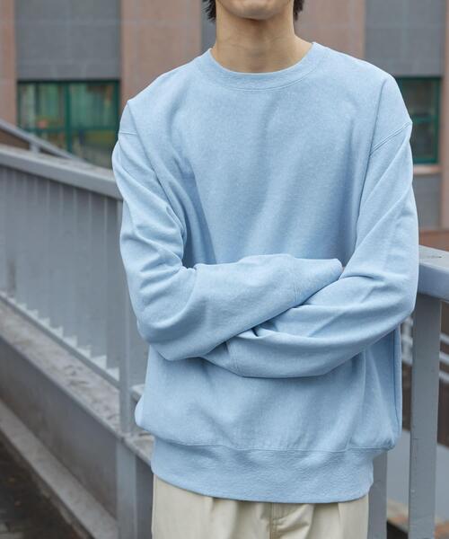 FORK&SPOON（フォークアンドスプーン）の「FORK&SPOON　スーピマコットン混反毛クルーネックスウェット（スウェット・メンズ・ライトブルー/アイボリー/チャコールグレー・4/5）」の11枚目の写真