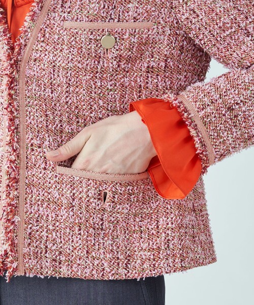 BALLSEY（ボールジィ）の「スラリットヤーンツイード Vカラー