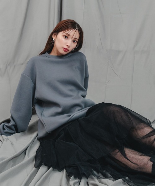 LEANN MOMENT（リーンモーメント）の「Asymmetry tulle skirt（スカート・レディース・ホワイト/ブラック・SMALL/MEDIUM）」の18枚目の写真