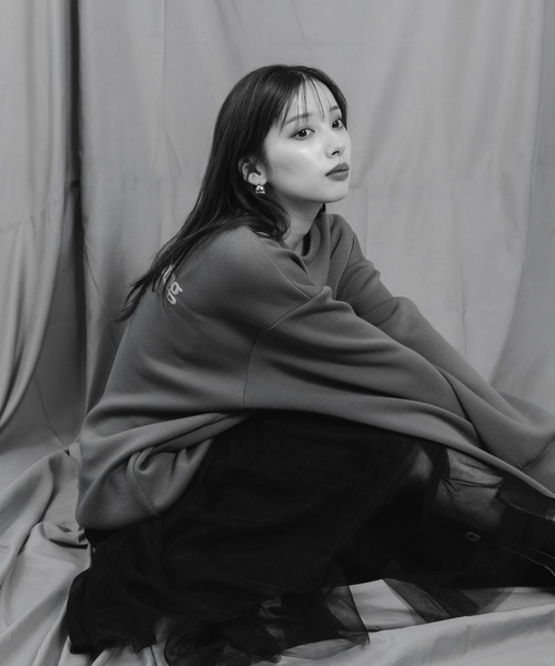 LEANN MOMENT（リーンモーメント）の「Asymmetry tulle skirt（スカート・レディース・ホワイト/ブラック・SMALL/MEDIUM）」の19枚目の写真