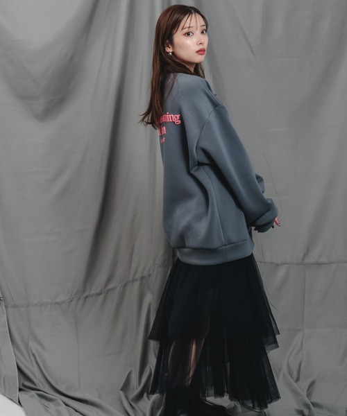 LEANN MOMENT（リーンモーメント）の「Asymmetry tulle skirt（スカート・レディース・ホワイト/ブラック・SMALL/MEDIUM）」の16枚目の写真