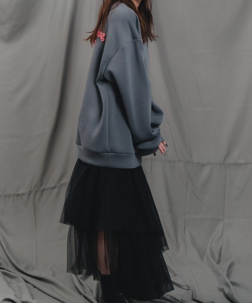 LEANN MOMENT（リーンモーメント）の「Asymmetry tulle skirt（スカート・レディース・ホワイト/ブラック・SMALL/MEDIUM）」の15枚目の写真