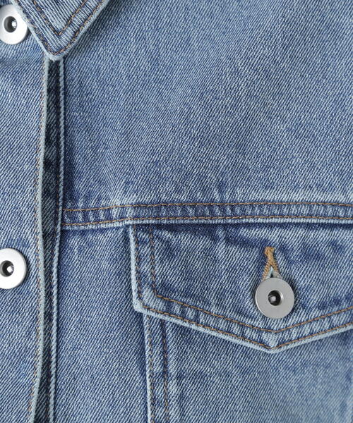 NATURAL BEAUTY BASIC（ナチュラルビューティーベーシック）の「◇デニムショートブルゾン（デニムジャケット・レディース・ダークブルー/ブルー/ブルー系その他2・MEDIUM/SMALL）」の21枚目の写真