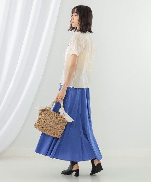 Ray BEAMS（レイビームス）の「Ray BEAMS / シャーリング メローシャツ（シャツ/ブラウス・レディース・ピンク/ブラック/オフホワイト・ONE SIZE）」の5枚目の写真