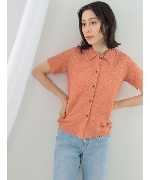 Ray BEAMS（レイビームス）の「Ray BEAMS / シャーリング メローシャツ（シャツ/ブラウス・レディース・ピンク/ブラック/オフホワイト・ONE SIZE）」の19枚目の写真