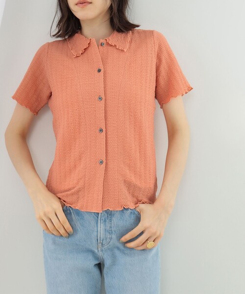 Ray BEAMS（レイビームス）の「Ray BEAMS / シャーリング メローシャツ（シャツ/ブラウス・レディース・ピンク/ブラック/オフホワイト・ONE SIZE）」の20枚目の写真