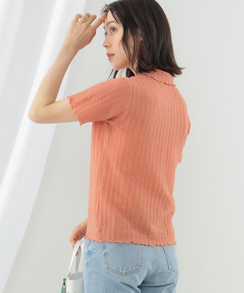 Ray BEAMS（レイビームス）の「Ray BEAMS / シャーリング メローシャツ（シャツ/ブラウス・レディース・ピンク/ブラック/オフホワイト・ONE SIZE）」の22枚目の写真