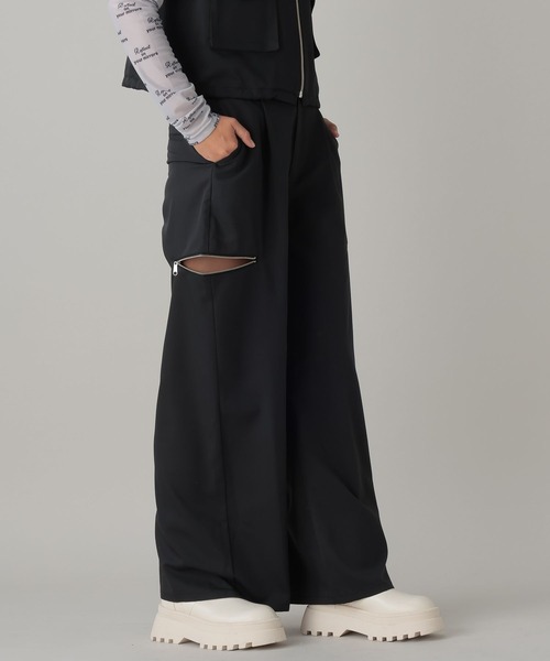 FOREVER 21(フォーエバー トゥエンティーワン)の「【2024SS】サイドスリットパンツ(その他パンツ・レディース・ブラック/グレー/グリーン・SMALL/MEDIUM)」の6枚目の写真