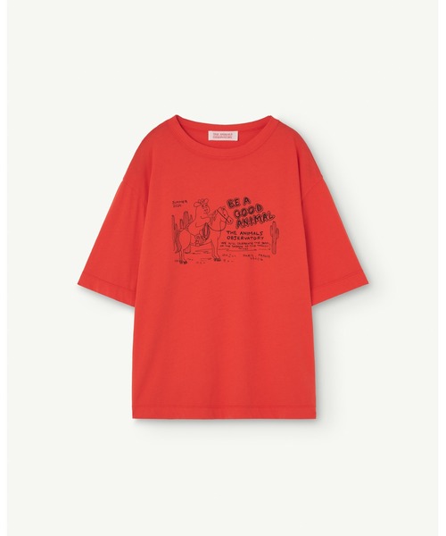 The animals observatory（ジ・アニマルズ・オブザーバトリー）の「The Animals Observatory / オーバーサイズTシャツ（Tシャツ/カットソー・キッズ・ホワイト/ブルー/ライトイエロー/レッド・4Y/6Y/8Y/10Y/3Y/12Y/2Y）」の9枚目の写真