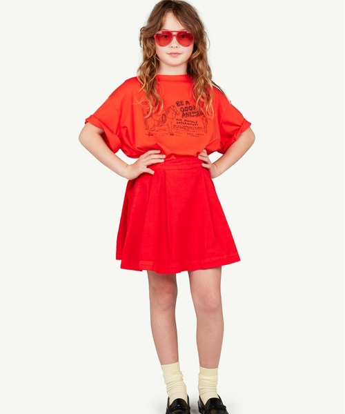 The animals observatory（ジ・アニマルズ・オブザーバトリー）の「The Animals Observatory / オーバーサイズTシャツ（Tシャツ/カットソー・キッズ・ホワイト/ブルー/ライトイエロー/レッド・4Y/6Y/8Y/10Y/3Y/12Y/2Y）」の7枚目の写真