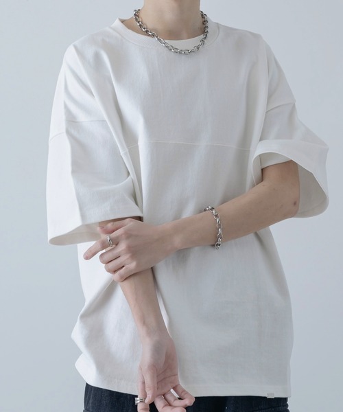 INTER FACTORY（インターファクトリー）の「しの - Heavy Weight Half Sleeve Tee / ヘビーウェイトハーフスリーブTシャツ　made in INTER FACTORY（Tシャツ/カットソー・メンズ・ホワイト/グレー/ブラック/チャコールグレー/ブルー・MEDIUM/LARGE/SMALL）」の6枚目の写真