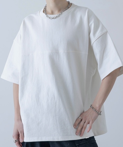 INTER FACTORY（インターファクトリー）の「しの - Heavy Weight Half Sleeve Tee / ヘビーウェイトハーフスリーブTシャツ　made in INTER FACTORY（Tシャツ/カットソー・メンズ・ホワイト/グレー/ブラック/チャコールグレー/ブルー・MEDIUM/LARGE/SMALL）」の10枚目の写真