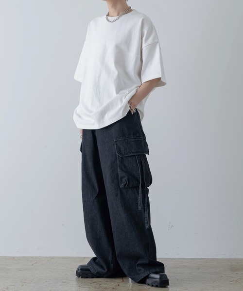 INTER FACTORY（インターファクトリー）の「しの - Heavy Weight Half Sleeve Tee / ヘビーウェイトハーフスリーブTシャツ　made in INTER FACTORY（Tシャツ/カットソー・メンズ・ホワイト/グレー/ブラック/チャコールグレー/ブルー・MEDIUM/LARGE/SMALL）」の22枚目の写真