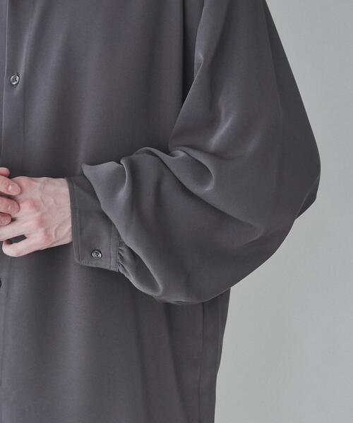 LUCY（ルーシー）の「LUCY/トロミBIGシャツ（シャツ/ブラウス・メンズ・ライトベージュ/ブラック/ダークグレー・MEDIUM/LARGE）」の21枚目の写真