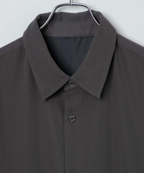 LUCY（ルーシー）の「LUCY/トロミBIGシャツ（シャツ/ブラウス・メンズ・ライトベージュ/ブラック/ダークグレー・MEDIUM/LARGE）」の12枚目の写真