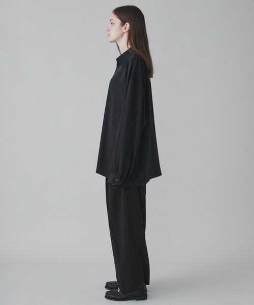 LUCY（ルーシー）の「LUCY/トロミBIGシャツ（シャツ/ブラウス・メンズ・ライトベージュ/ブラック/ダークグレー・MEDIUM/LARGE）」の10枚目の写真