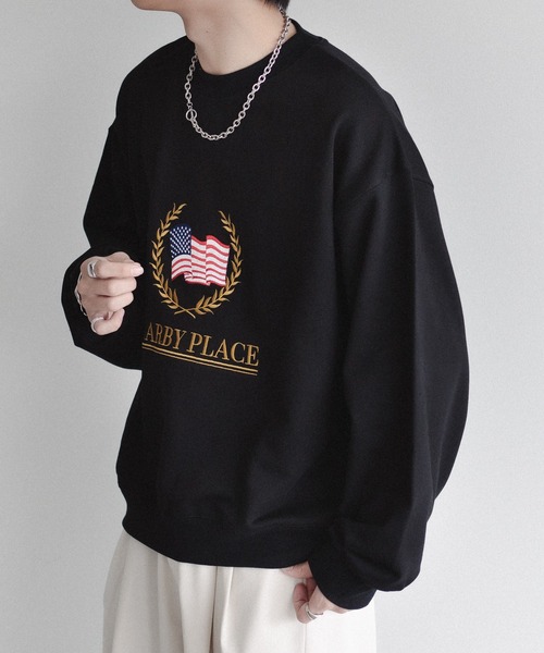 epnok（エプノック）の「アメリカンフラッグルーズスウェット（スウェット・メンズ・グレー/ブラック/ネイビー・SMALL/MEDIUM/LARGE）」の20枚目の写真