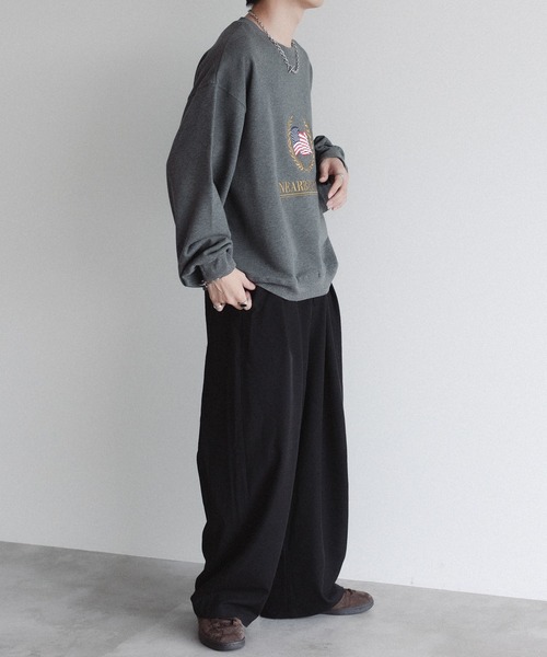 epnok（エプノック）の「アメリカンフラッグルーズスウェット（スウェット・メンズ・グレー/ブラック/ネイビー・SMALL/MEDIUM/LARGE）」の4枚目の写真