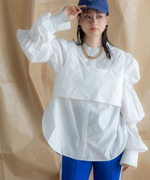bohmal | ビスチェセットパフスリーブシャツ(シャツ/ブラウス)