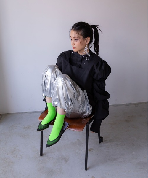 bohmal（ボマール）の「ビスチェセットパフスリーブシャツ（シャツ/ブラウス・レディース・ホワイト/ブラック・FREE）」の22枚目の写真