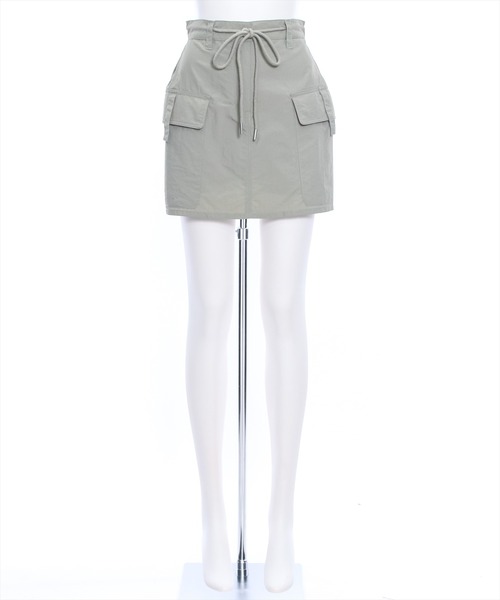 clear（クリア）の「ナイロンカーゴ風ミニスカート（スカート・レディース・ブラック/カーキ・S/M）」の20枚目の写真