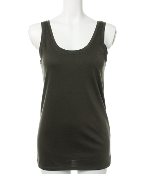 AZUL by moussy（アズールバイマウジー）の「TC天竺タンク（タンクトップ・レディース・ホワイト系その他/オフホワイト/ブラック系その他/カーキ系/ブラック/ブラックミックス・MEDIUM/SMALL/LARGE/X-LARGE）」の6枚目の写真