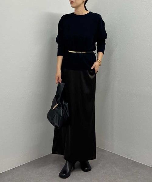 9月末までの出品 バックスリットブラウスT ブラック GALLARDAGALANTE ブラウス シャツ 「累計販売13，000枚以上