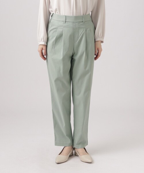 DRESKIP（ドレスキップ）の「◆【洗える】オフィスカジュアルにも モッツァレラストレッチ テーパードパンツ（その他パンツ・レディース・ブラック/ライトグレー/グリーン系・02/03/04）」の16枚目の写真