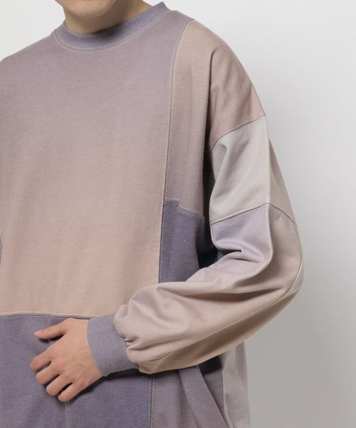 UNSTUDIED（アンスタディード）の「[UNSTUDIED]グラデブロッキングプルオーバー（Tシャツ/カットソー・メンズ・アイボリー/ブルー・LARGE/MEDIUM）」の10枚目の写真