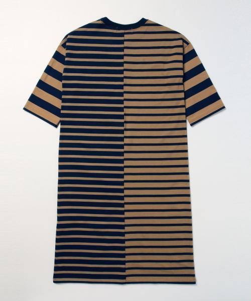 Ray BEAMS(レイビームス)の「Ray BEAMS / ボーダー アシメ キリカエ ワンピース(ワンピース・レディース・オフホワイト/ベージュ・ONE SIZE)」の12枚目の写真