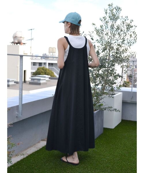 ungridリネン混ショルダーデザインキャミワンピース　未使用 Ungrid】リネン混ショルダーデザインキャミワンピースレディース