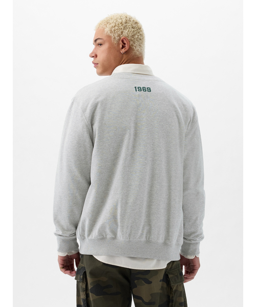 GAP（ギャップ）の「ヴィンテージソフト GAPロゴ カーディガン(ユニセックス)（カーディガン/ボレロ・メンズ・ベージュ/ネイビー/ライトグレー・S/M/L/XL/XS）」の12枚目の写真