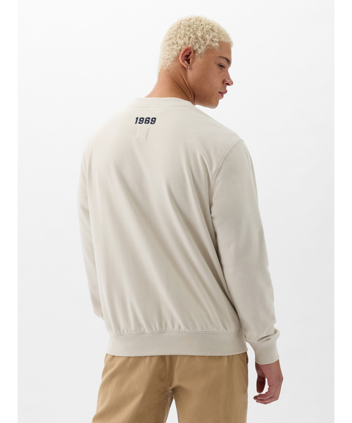 GAP（ギャップ）の「ヴィンテージソフト GAPロゴ カーディガン(ユニセックス)（カーディガン/ボレロ・メンズ・ベージュ/ネイビー/ライトグレー・S/M/L/XL/XS）」の10枚目の写真