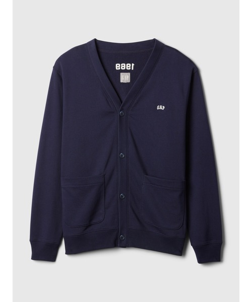 GAP（ギャップ）の「ヴィンテージソフト GAPロゴ カーディガン(ユニセックス)（カーディガン/ボレロ・メンズ・ベージュ/ネイビー/ライトグレー・S/M/L/XL/XS）」の15枚目の写真
