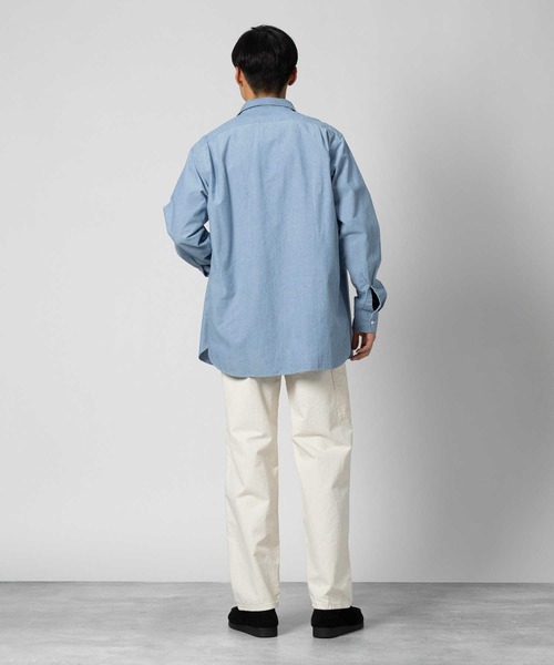 Lee（リー）の「【Lee】別注マリンシャンブレーシャツ（シャツ/ブラウス・メンズ・ライトインディゴブルー・M/L/XL）」の3枚目の写真