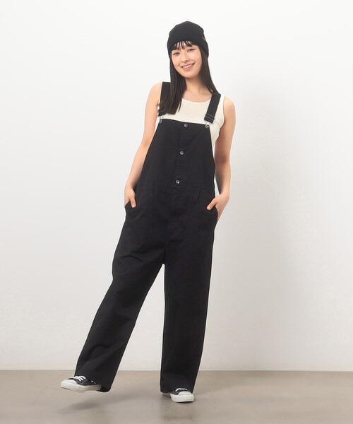 Purple&Yellow(パープルアンドイエロー)の「ツイル オーバーオール(サロペット/オーバーオール・メンズ・アイボリー/ブラック・SMALL/LARGE/MEDIUM)」の17枚目の写真