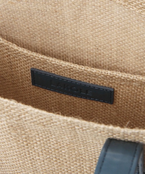 LAKOLE（ラコレ）の「縦型ジュートトート / 996447（トートバッグ・レディース・ブルー/チャコールグレー・FREE）」の11枚目の写真