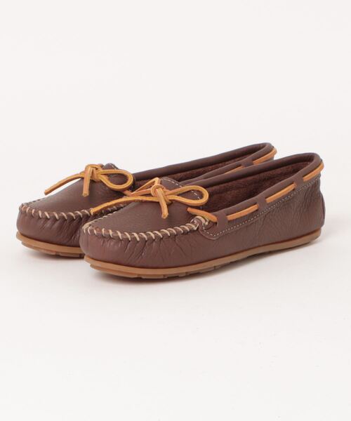 Minnetonka(ミネトンカ)の「★ミネトンカ MINNETONKA★ BOAT MOC(モカシン/デッキシューズ・レディース・レッド/ブルー系その他/アイボリー/ブラウン系その他/ネイビー・22cm/22.5cm/23cm/24cm/US8/21.5cm)」の3枚目の写真