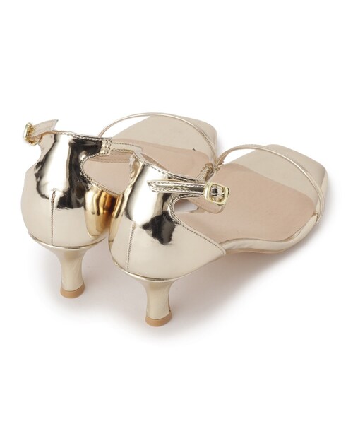 couture brooch（クチュールブローチ）の「◆メタリックヒールサンダル（サンダル・レディース・ブラック/ゴールド/シルバー・35/45）」の7枚目の写真