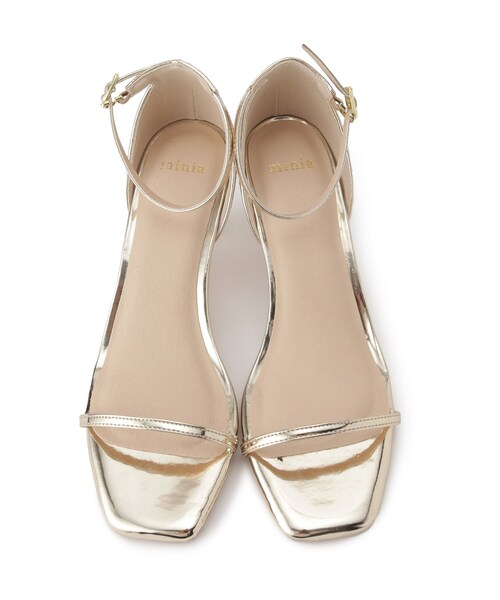 couture brooch（クチュールブローチ）の「◆メタリックヒールサンダル（サンダル・レディース・ブラック/ゴールド/シルバー・35/45）」の8枚目の写真