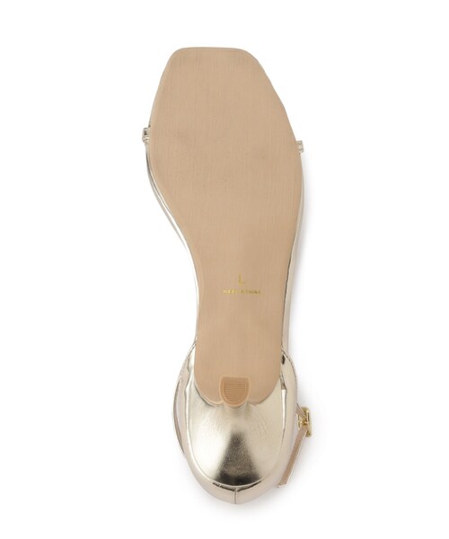 couture brooch（クチュールブローチ）の「◆メタリックヒールサンダル（サンダル・レディース・ブラック/ゴールド/シルバー・35/45）」の9枚目の写真